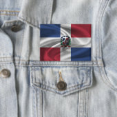 ドミニカ共和国国旗のボタン 缶バッジ (インサイチュ)