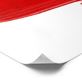 ドミニカ共和国国旗のポスター ポスター (角)