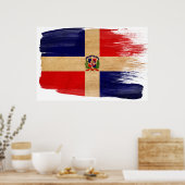 ドミニカ共和国国旗のポスター ポスター (キッチン)