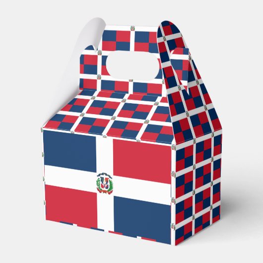 ドミニカ共和国国旗の好意ボックス フェイバーボックス (裏面サイド)