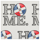 ドミニカ共和国国旗の引っ越し祝いパーティー ファブリック (クローズアップ)