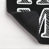 ドミニカ共和国国旗の引っ越し祝いパーティー マウスパッド (コーナー)