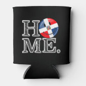 ドミニカ共和国国旗の引っ越し祝いパーティー 缶クーラー (正面)