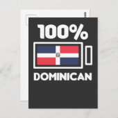 ドミニカ共和国国旗ドミニカ国土 ポストカード (正面/裏面)