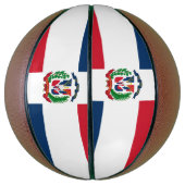 ドミニカ共和国国旗バスケットボール バスケットボール (縦)