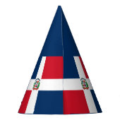 ドミニカ共和国国旗パーティーハット パーティーハット (裏面)