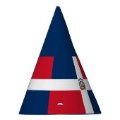 ドミニカ共和国国旗パーティーハット パーティーハット (右)
