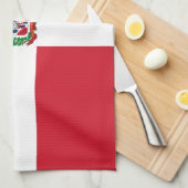 ドミニカ共和国国旗 キッチンタオル (四つ折り)