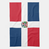 ドミニカ共和国国旗 キッチンタオル (縦)