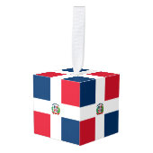 ドミニカ共和国国旗 キューブオーナメント (正面アングル)