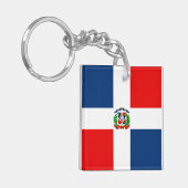 ドミニカ共和国国旗 キーホルダー (正面左)