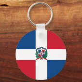 ドミニカ共和国国旗 キーホルダー (正面)