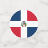 ドミニカ共和国国旗 コンフェッティ (スモール正面)
