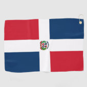 ドミニカ共和国国旗 ゴルフタオル (横)