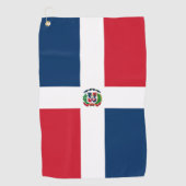 ドミニカ共和国国旗 ゴルフタオル (正面)