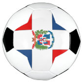 ドミニカ共和国国旗 サッカーボール (回転)