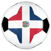 ドミニカ共和国国旗 サッカーボール (回転)