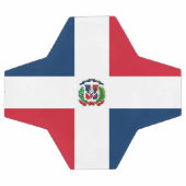 ドミニカ共和国国旗 サッカーボール (フラット)