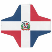 ドミニカ共和国国旗 サッカーボール (フラット)