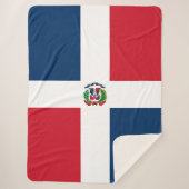 ドミニカ共和国国旗 シェルパブランケット (正面)