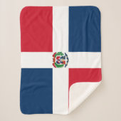 ドミニカ共和国国旗 シェルパブランケット (正面)