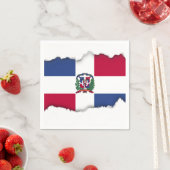 ドミニカ共和国国旗 スタンダードカクテルナプキン (インサイチュ)