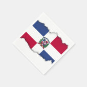 ドミニカ共和国国旗 スタンダードカクテルナプキン (角)