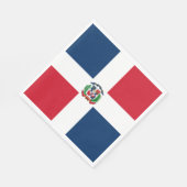 ドミニカ共和国国旗 スタンダードランチョンナプキン (角)