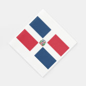 ドミニカ共和国国旗 スタンダードランチョンナプキン (角)