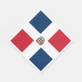 ドミニカ共和国国旗 スタンダードランチョンナプキン (角)