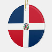 ドミニカ共和国国旗 セラミックオーナメント (左)
