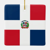 ドミニカ共和国国旗 セラミックオーナメント (裏面)