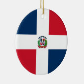 ドミニカ共和国国旗 セラミックオーナメント (右)