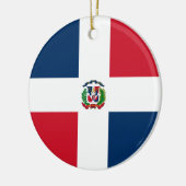 ドミニカ共和国国旗 セラミックオーナメント (左)