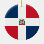 ドミニカ共和国国旗 セラミックオーナメント (裏面)
