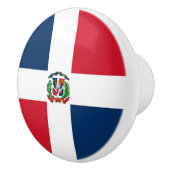 ドミニカ共和国国旗 セラミックノブ (右)