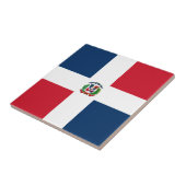 ドミニカ共和国国旗 タイル (側面)