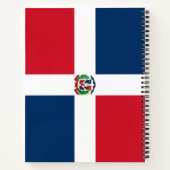 ドミニカ共和国国旗 ノートブック (裏面)