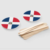 ドミニカ共和国国旗 ハンドファン (組立なし)