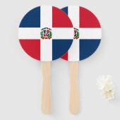 ドミニカ共和国国旗 ハンドファン (正面&裏面)