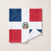ドミニカ共和国国旗 バスタオルセット (ウォッシュタオル)