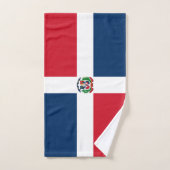 ドミニカ共和国国旗 バスタオルセット (ハンドタオル)