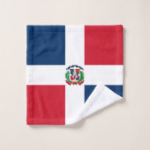 ドミニカ共和国国旗 バスタオルセット (ウォッシュタオル)