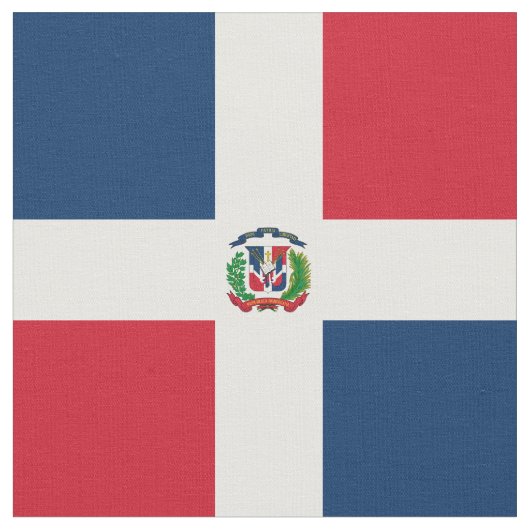 ドミニカ共和国国旗 ファブリック (クローズアップ)