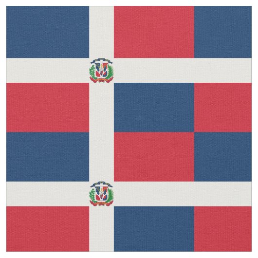 ドミニカ共和国国旗 ファブリック (クローズアップ)
