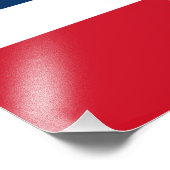 ドミニカ共和国国旗 フォトプリント            (角)