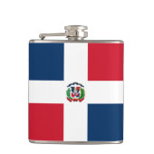ドミニカ共和国国旗 フラスク (正面)