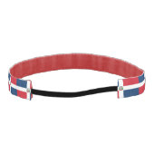 ドミニカ共和国国旗(ヘスリップまたは滑ることッドバンド) アスレチックヘッドバンド (裏面)