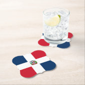 ドミニカ共和国国旗 ペーパーコースター (インサイチュ)