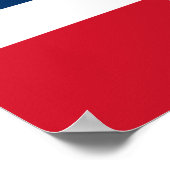 ドミニカ共和国国旗 ポスター (角)